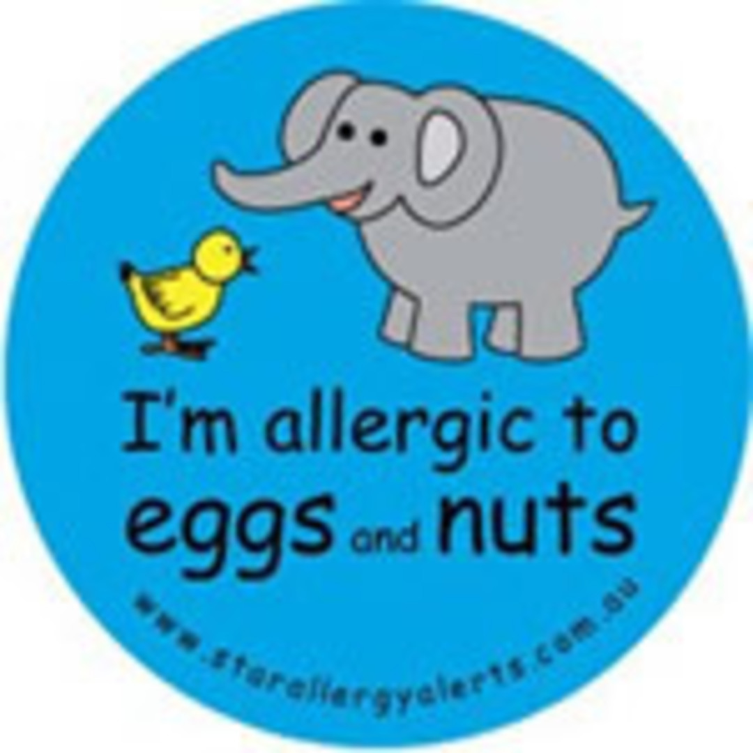 I'm Allergic to Eggs and Nuts Badge Pack - Blue image 0